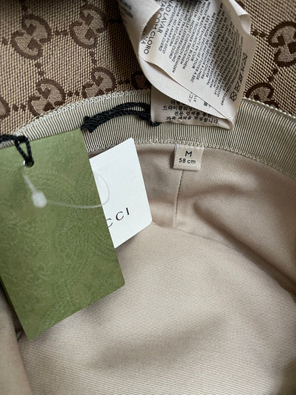 UNUSED GUCCI GG CANVAS BUCKET HAT