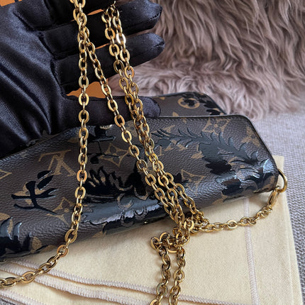 Preloved Authentic LV Félicie Pochette – Limited Edition Floral Jacquard Canvas