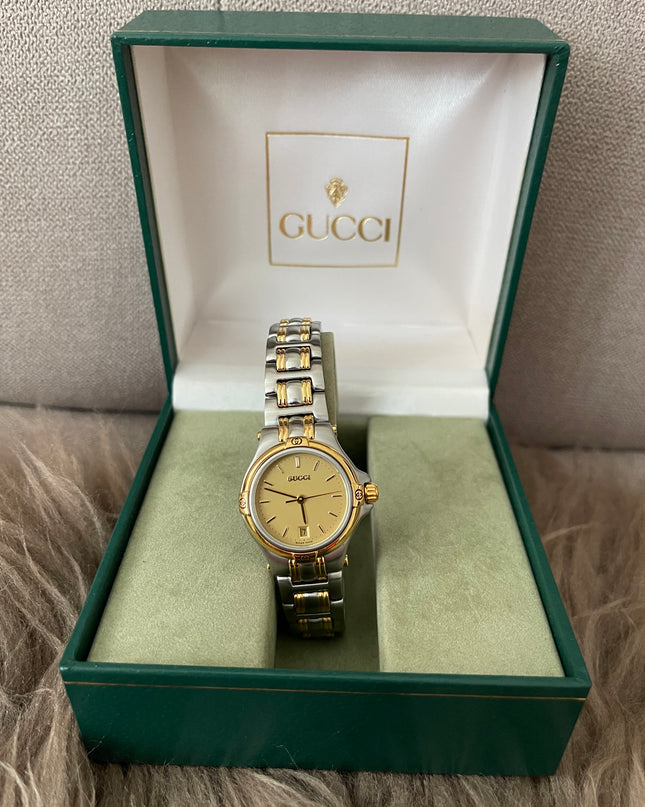 Preloved Authentic Gucci (Vintage) Gold Dial Tone Watch