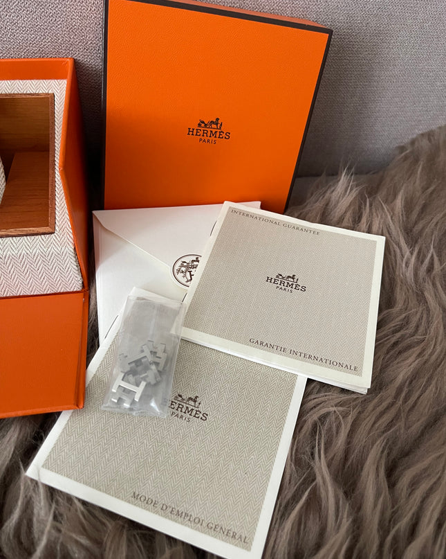 Preloved Authentic Hermes Stainless Steel Clipper 24mm Watch