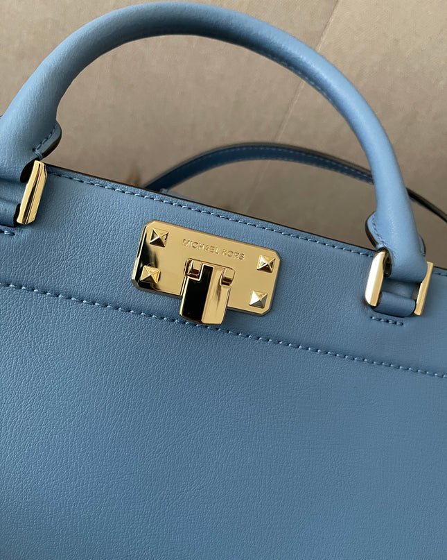 Preloved Authentic Michael Kors Kinsley Accordion Satchel