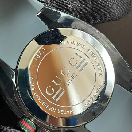 Preoved Authentic Gucci Sync Watch Grey Full Set with Box