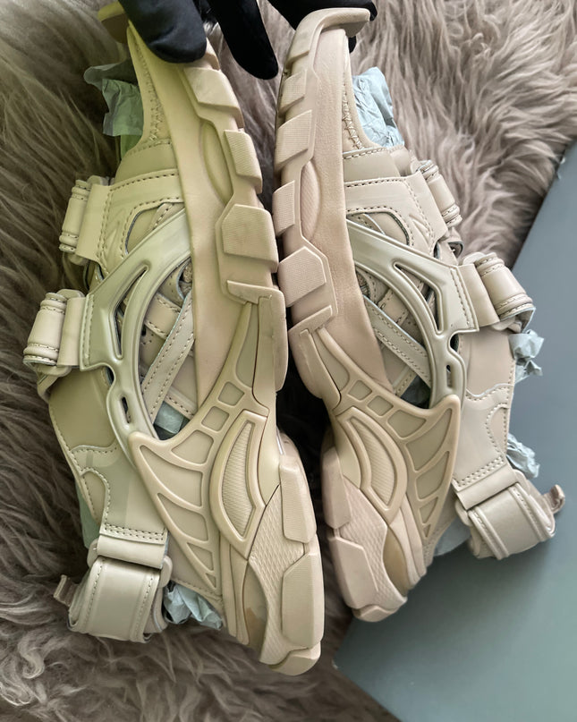 Preloved Authentic Balenciaga Track sandals in beige