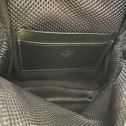 Preloved Authentic MCM Trey Mixed Media Triple-Pouch Convertible Sling