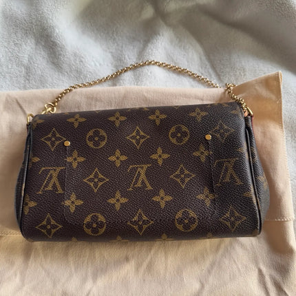 Preloved Authentic Louis Vuitton Damier Ebene favorite mm FREE insert