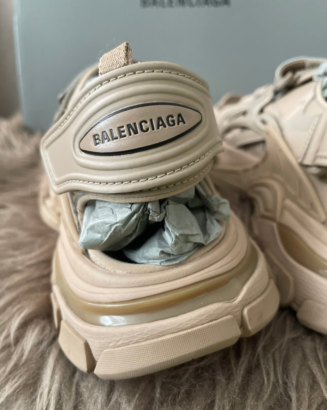 Preloved Authentic Balenciaga Track sandals in beige