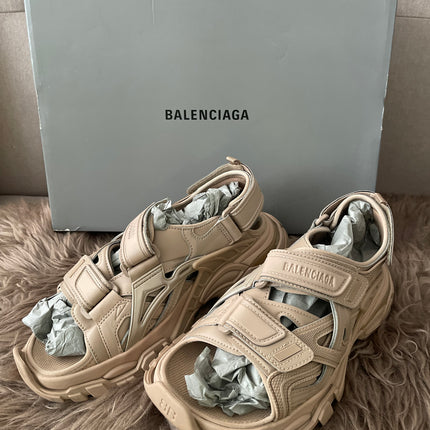 Preloved Authentic Balenciaga Track sandals in beige