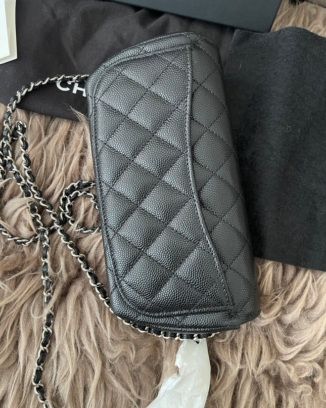 Preloved Authentic Chanel Glasses Case with Chain