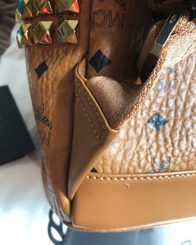 Preloved  MCM Stark Side Studs Backpack