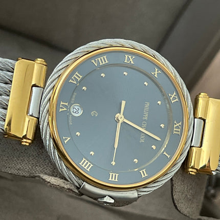 Preloved Authentic Philippe Charriol Blue Dial 27mm