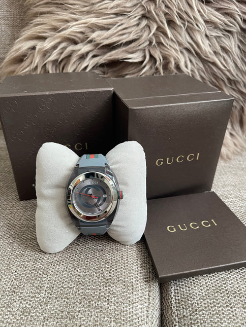 Preoved Authentic Gucci Sync Watch Grey Full Set with Box