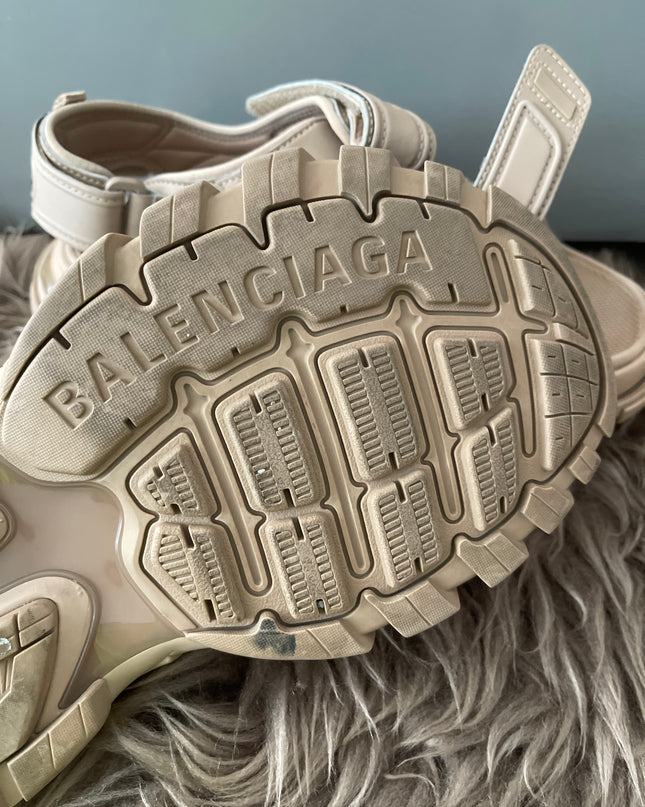 Preloved Authentic Balenciaga Track sandals in beige