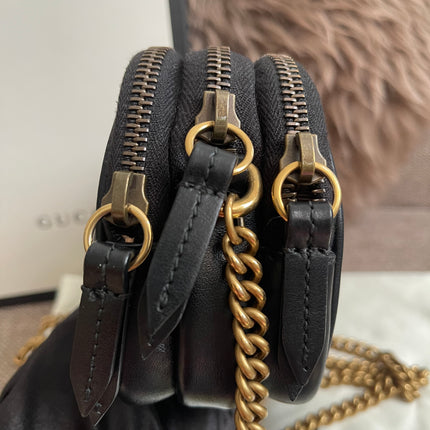 Preloved Authentic Gucci GG Marmont Mini Chain Bag – Black