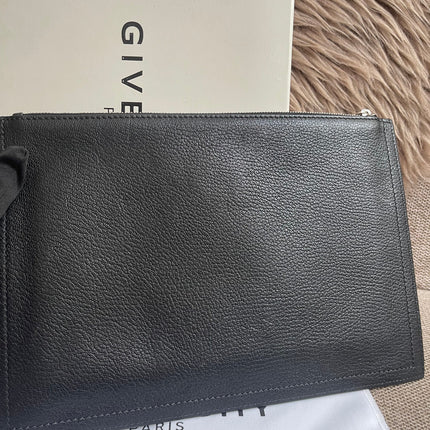Preloved Authentic Givenchy Antigona Pochette Black Goat Leather