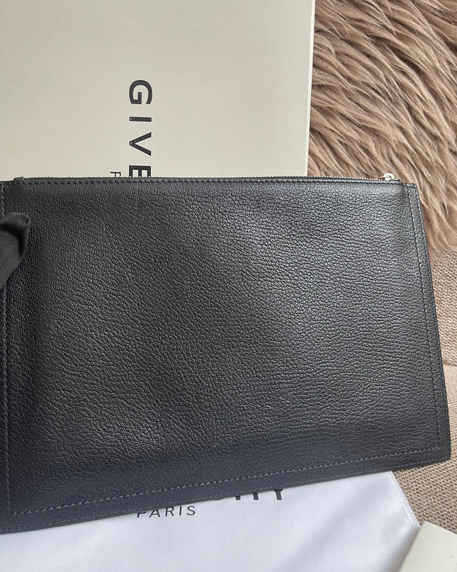 Preloved Authentic Givenchy Antigona Pochette Black Goat Leather