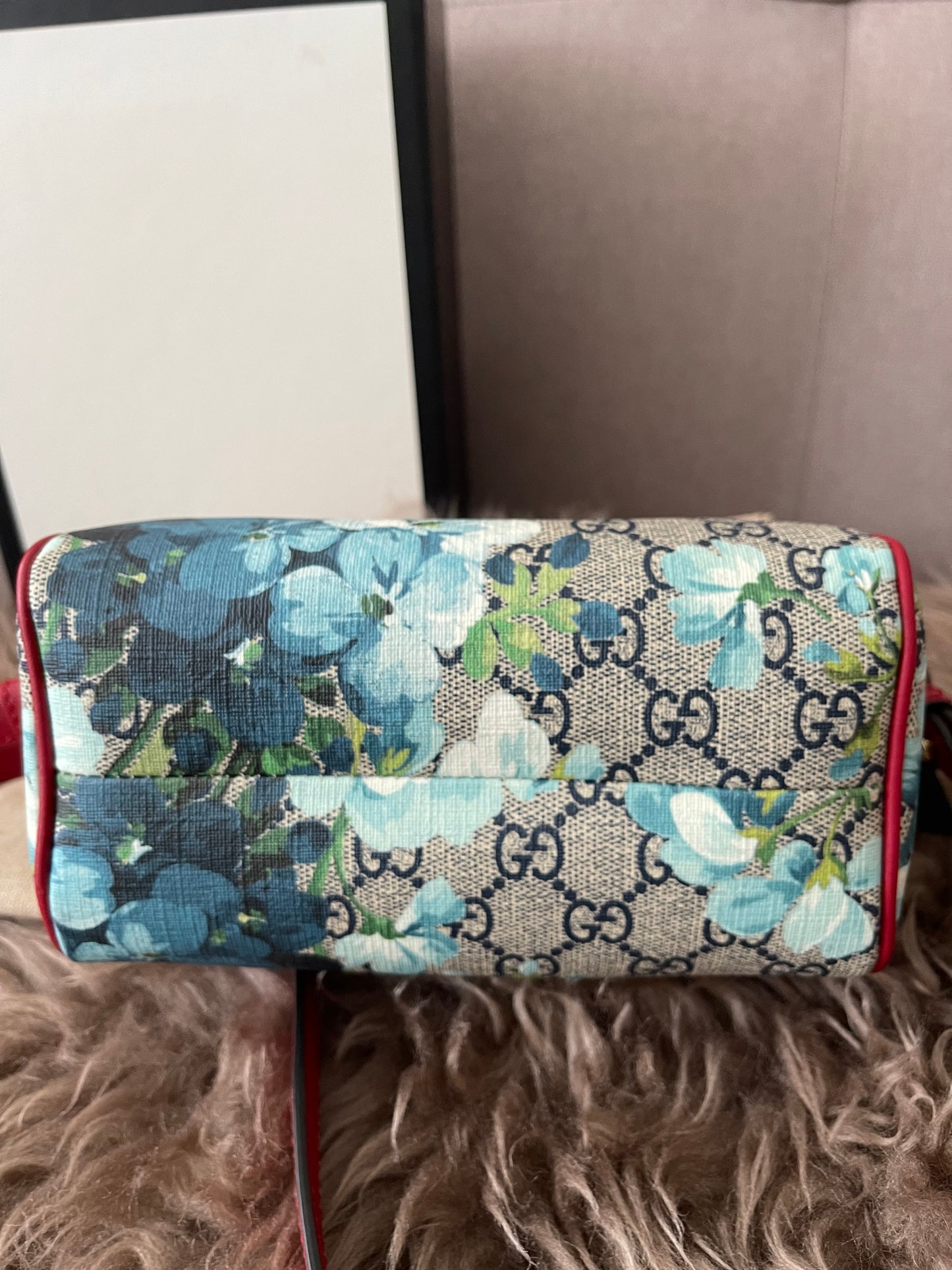 Preloved Authentic Gucci GG Blooms Mini Boston Bag