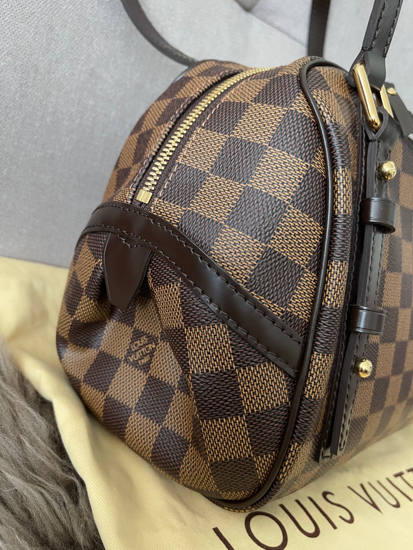 Preloved Authentic Louis Vuitton Damier Rivington PM shoulder bag