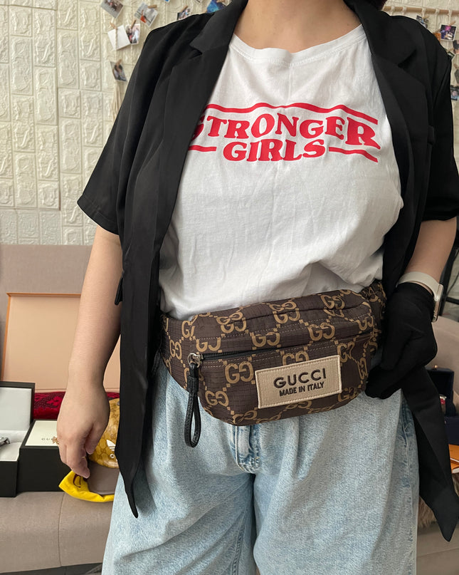 Preloved Authentic Gucci GG Ripstop Belt Bag