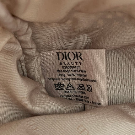 Preloved Authentic Dior Beauty Raffia Pouch