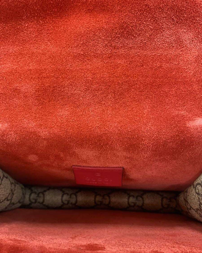 Preloved Authentic Gucci Red/Beige GG Supreme Mini Dionysus