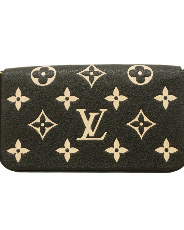 Preloved Authentic Rank A- Louis Vuitton Monogram Empreinte Bicolor Pochette Felicie