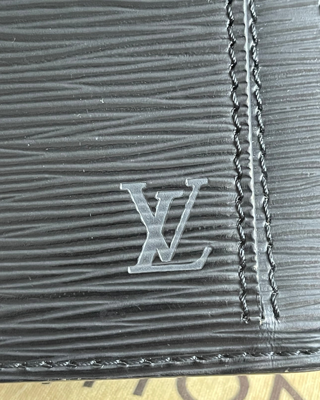 Preloved Authentic Louis Vuitton Epi Leather Sellier Dragonne Clutch – Black (Noir)