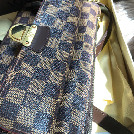 Preloved Louis Vuitton Brown Damier Ebene  Ravello GM