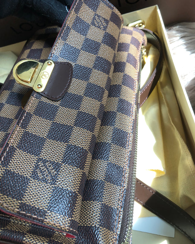 Preloved Louis Vuitton Brown Damier Ebene  Ravello GM