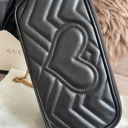 Preloved Authentic Gucci GG Marmont Mini Chain Bag – Black