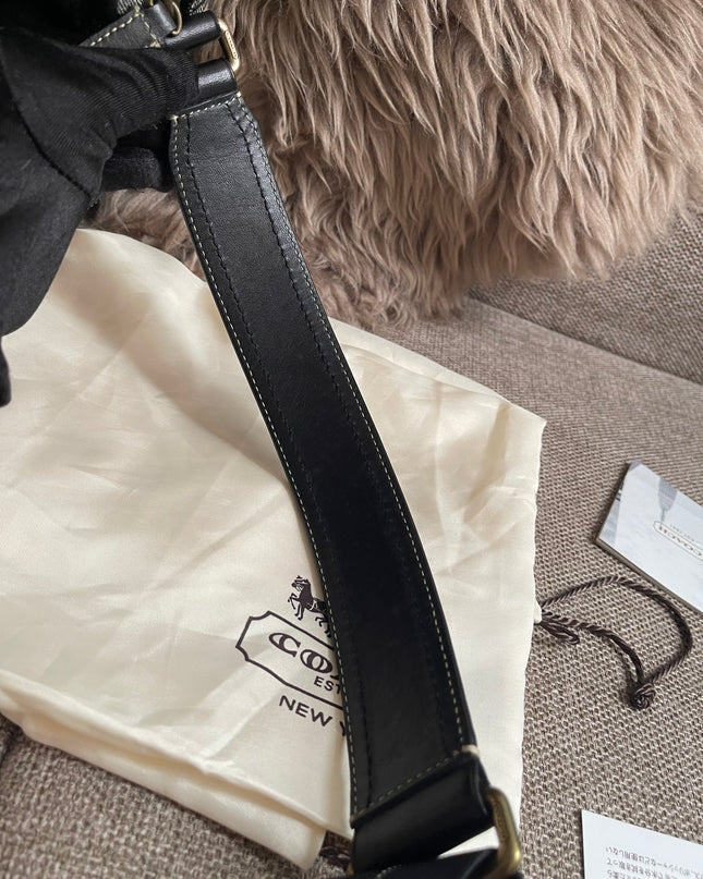 Preloved Authentic Coach Signature Varsity Stripe Flight Crossbody Bago