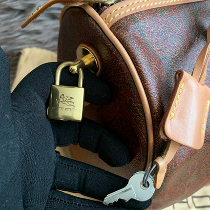 ETRO Paisley jacquard Boston bag