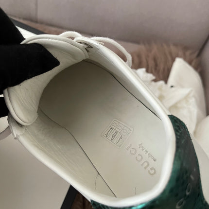 Preloved Authentic Ace Embroidered Low Top Sneakers in Leather SZ35