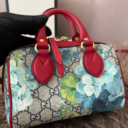 Preloved Authentic Gucci GG Blooms Mini Boston Bag