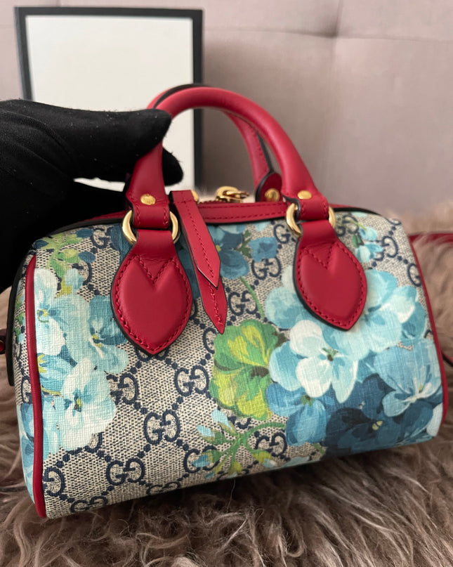 Preloved Authentic Gucci GG Blooms Mini Boston Bag