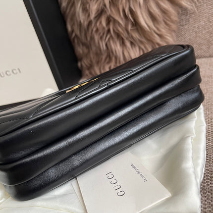 Preloved Authentic Gucci GG Marmont Mini Chain Bag – Black