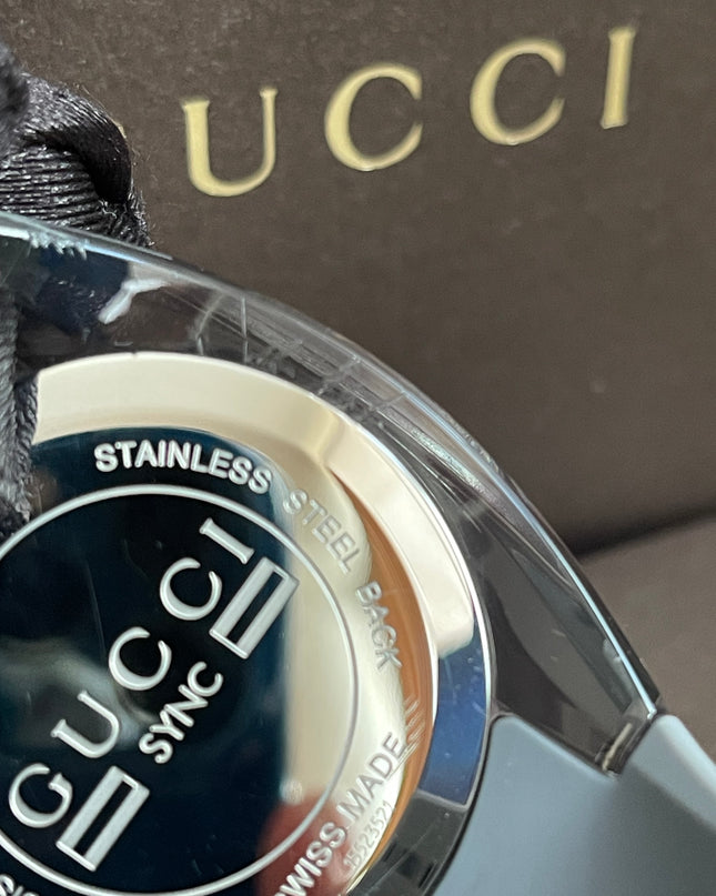 Preoved Authentic Gucci Sync Watch Grey Full Set with Box