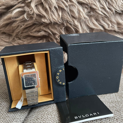 Preloved Authentic Bvlgari Quadrato SQ22 SS Ladies Watch