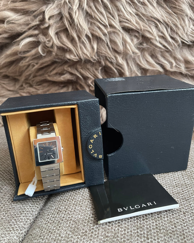 Preloved Authentic Bvlgari Quadrato SQ22 SS Ladies Watch