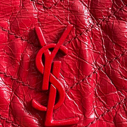 Preloved Authentic Saint Laurent Niki Baby Shoulder Bag — Red