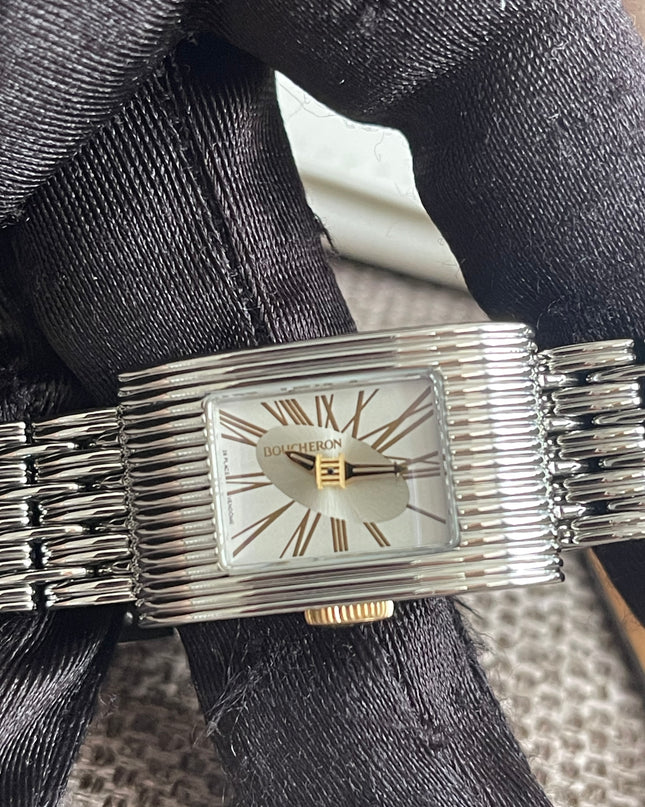 Preloved Authentic Boucheron Reflet Steel Watch with Interchangeable Straps