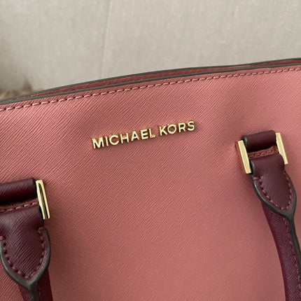 Preloved Authentic Michael Kors Selma Saffiano Leather Medium Satchel