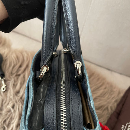 Authentic Preloved Coach Mini Lillie Carryall (Denim Multi)