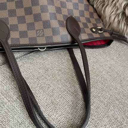 Preloved Authentic Louis Vuitton Neverfull PM — Damier Ebène Canvas