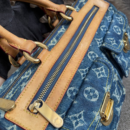 Preloved Authentic Louis Vuitton Neo Speedy Monogram Denim Handbag