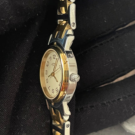 Preloved Authentic Hermès Clipper Watch (2-Tone)