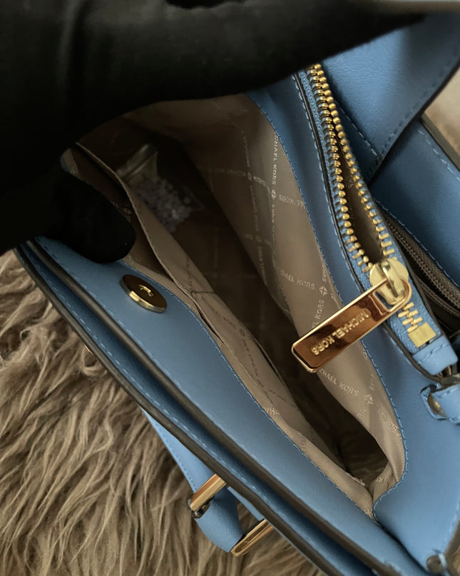Preloved Authentic Michael Kors Kinsley Accordion Satchel
