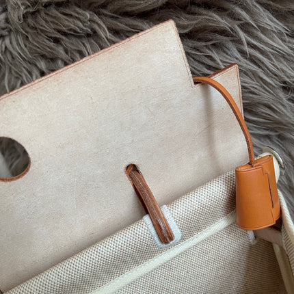 Preloved Authentic Hermes Herbag Zip