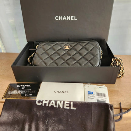 Preloved Authentic Chanel Wallet on Chain Crossbody Black Caviar