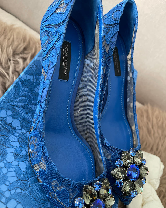 Preloved Authentic Dolce&Gabbana Lace rainbow pumps SZ36