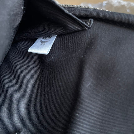 Preloved MCM Stark Leather Backpack in SEA TURTLE